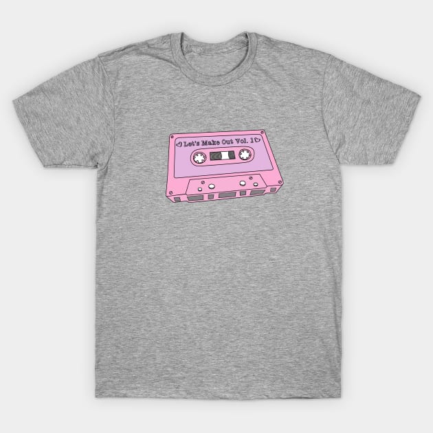 Let's Make Out Mixtape Cassette 90's T-Shirt by PeakedNThe90s